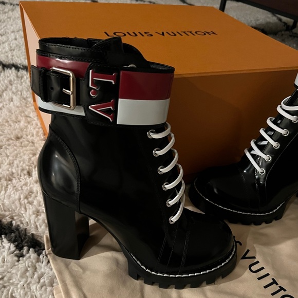 LouisVuitton Star Trail Boot in Patent Calfskin Leather Size 40 - New in Box - Picture 2 of 7
